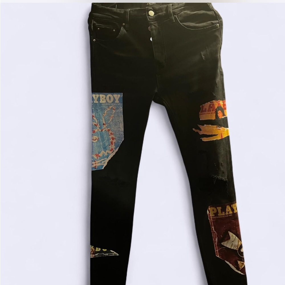 AMIRI X Playboy Denim Pants Black Size 31